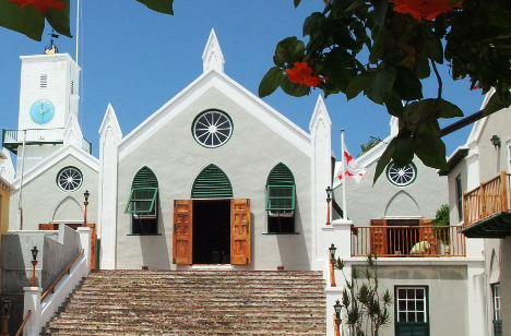 バミューダの白い教会